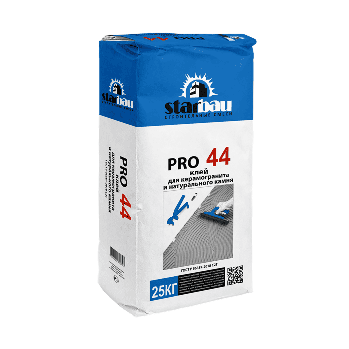 Клей для керамогранита StarBau PRO 44 25 кг