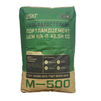 Цемент Новороссийск ПЦ СС 500 25 кг (ФАСОВКА)
