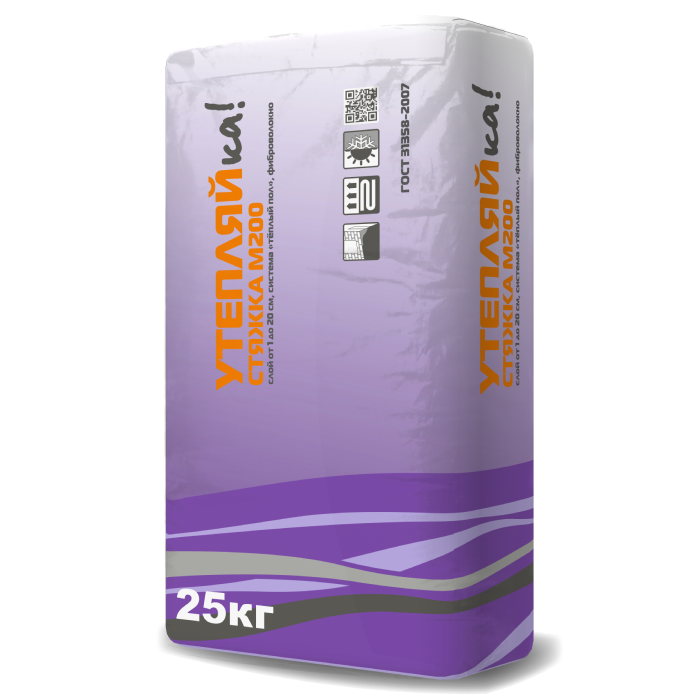 Смесь Утепляйка Стяжка М-200 25 кг 