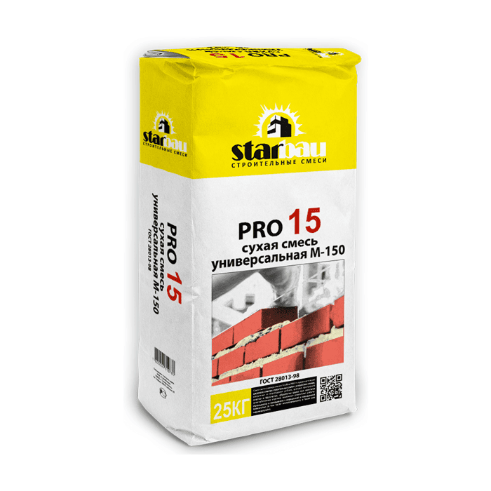 Сухая смесь универсальная StarBau PRO 15 М150 25 кг