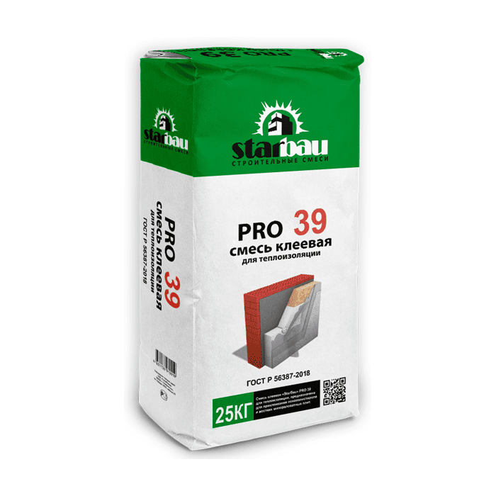 Клей для теплоизоляции StarBau PRO 39 25 кг