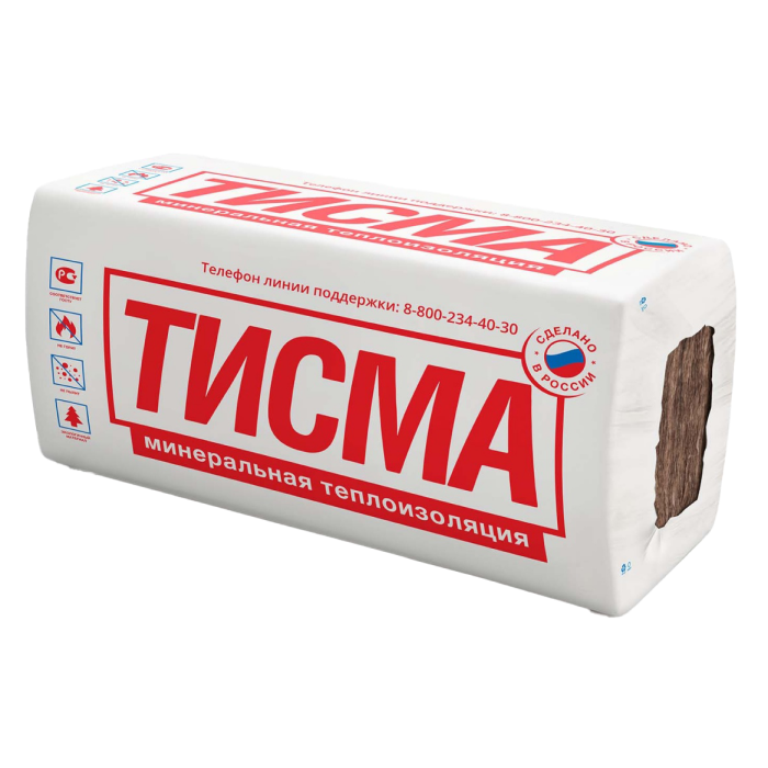 Мин. вата ТИСМА Aquastatik Плита (600*1300 мм) плотность 15
